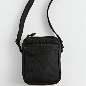 Urban Outfitters UO Black Ripstop Small Utility Mesh Sling Back Bag
